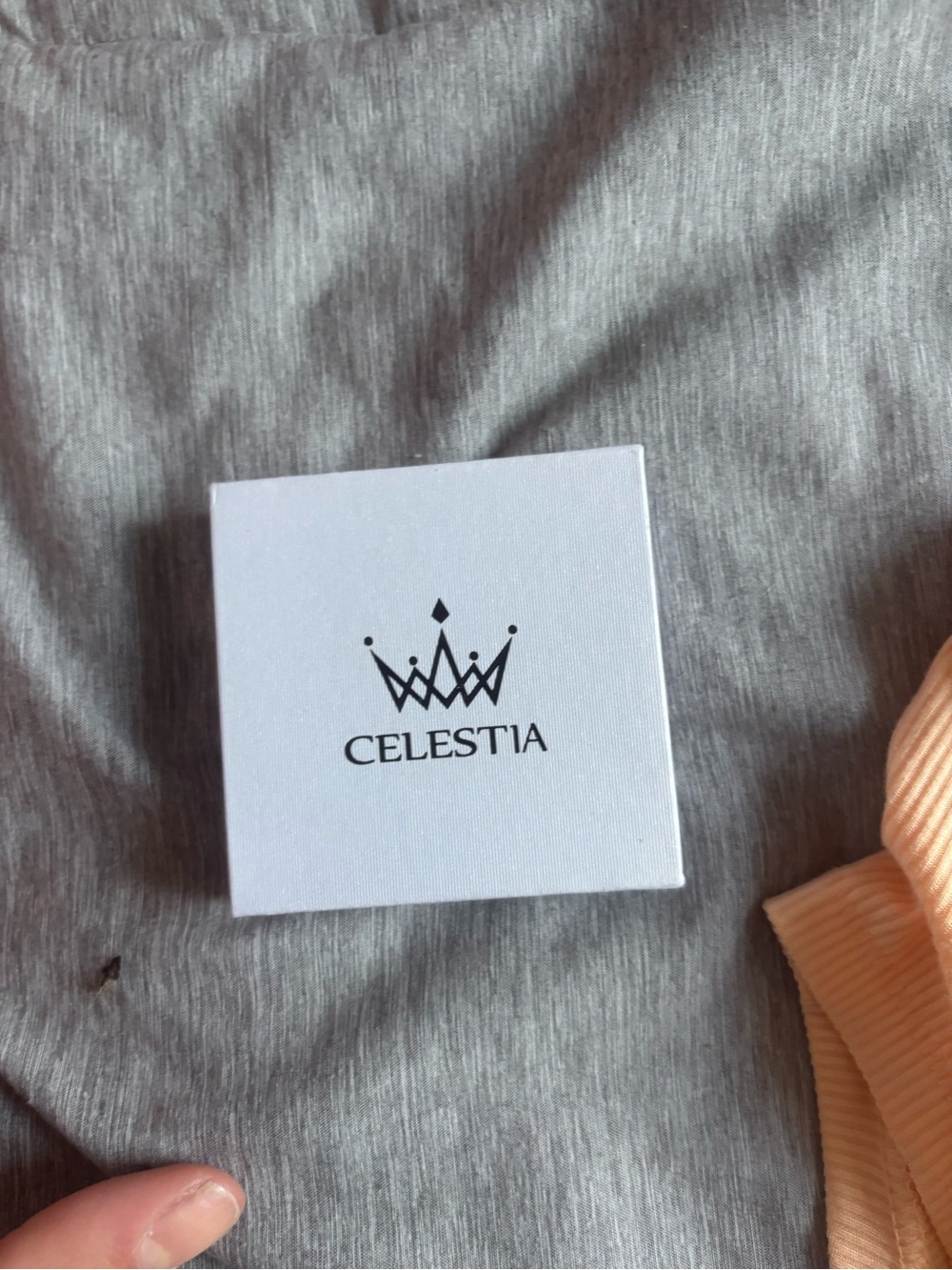 Celestia Jewelry Box - White with Black Logo